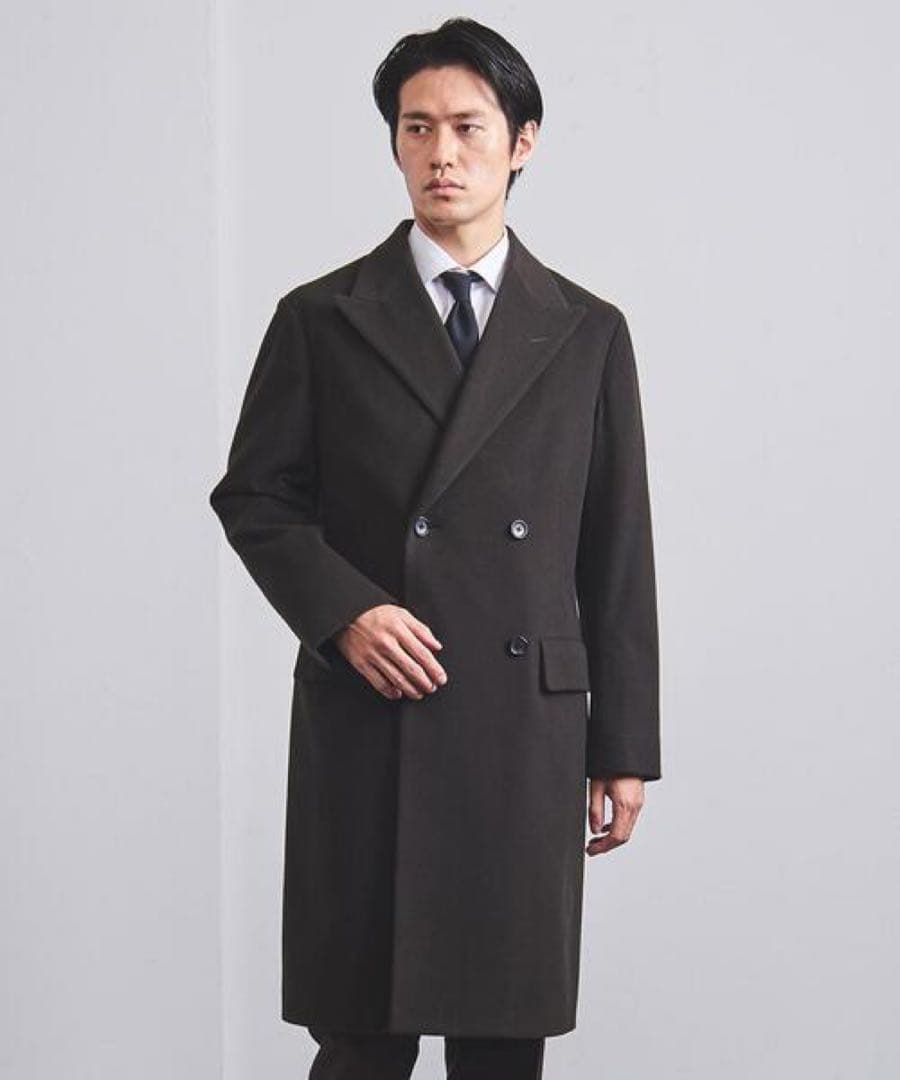 UNITED ARROWS メルトン ダブル4B チェスター　カシミヤ