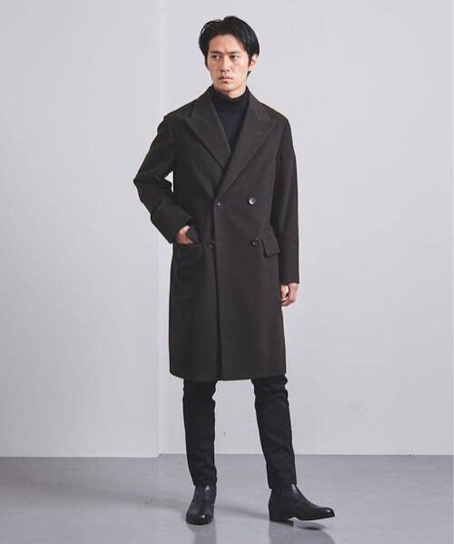 UNITED ARROWS メルトン ダブル4B チェスター　カシミヤ