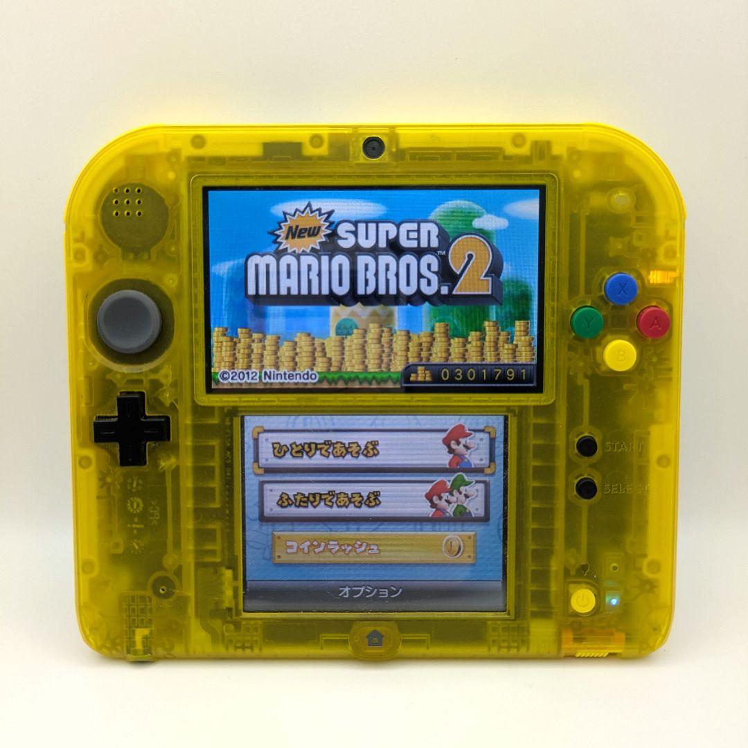 【動作品】ニンテンドー2DS 本体 ピカチュウ クリアイエロー