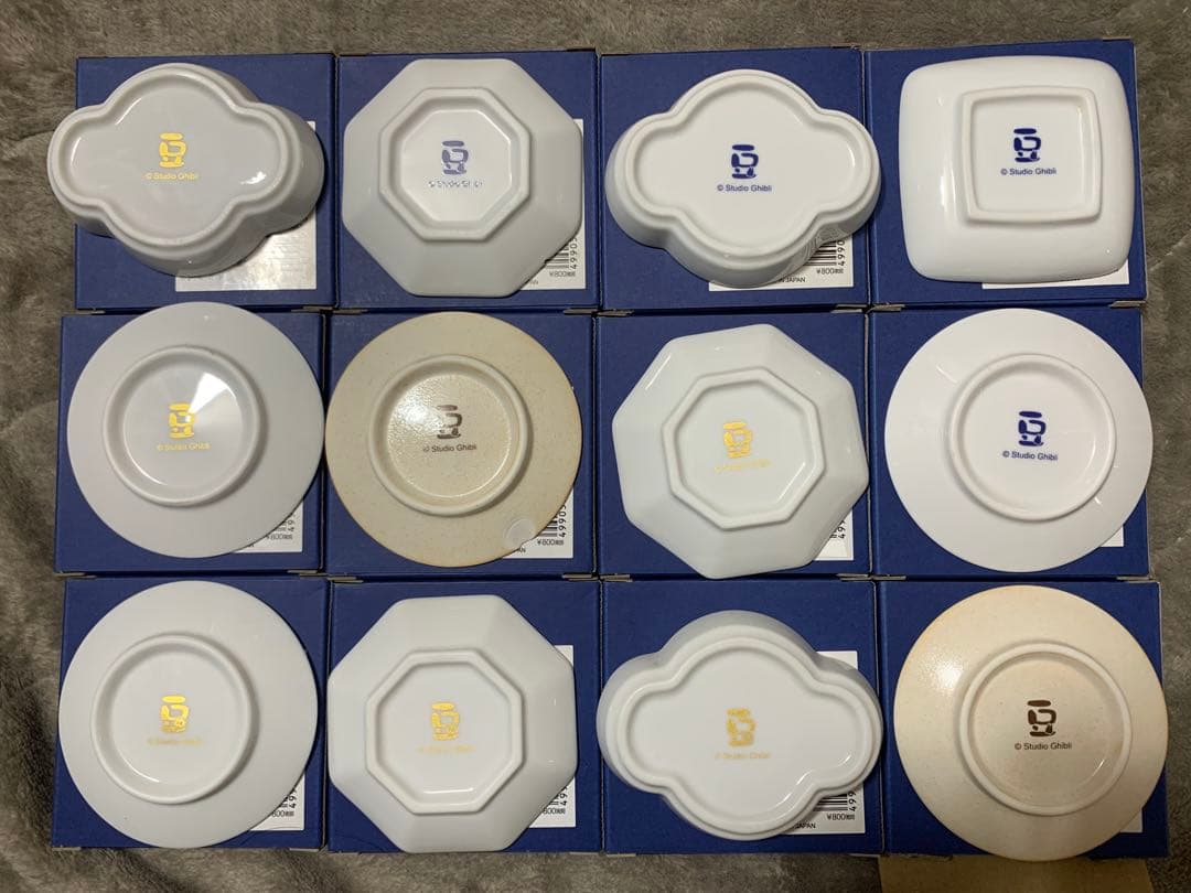 となりのトトロ　美濃焼豆皿　12種セット