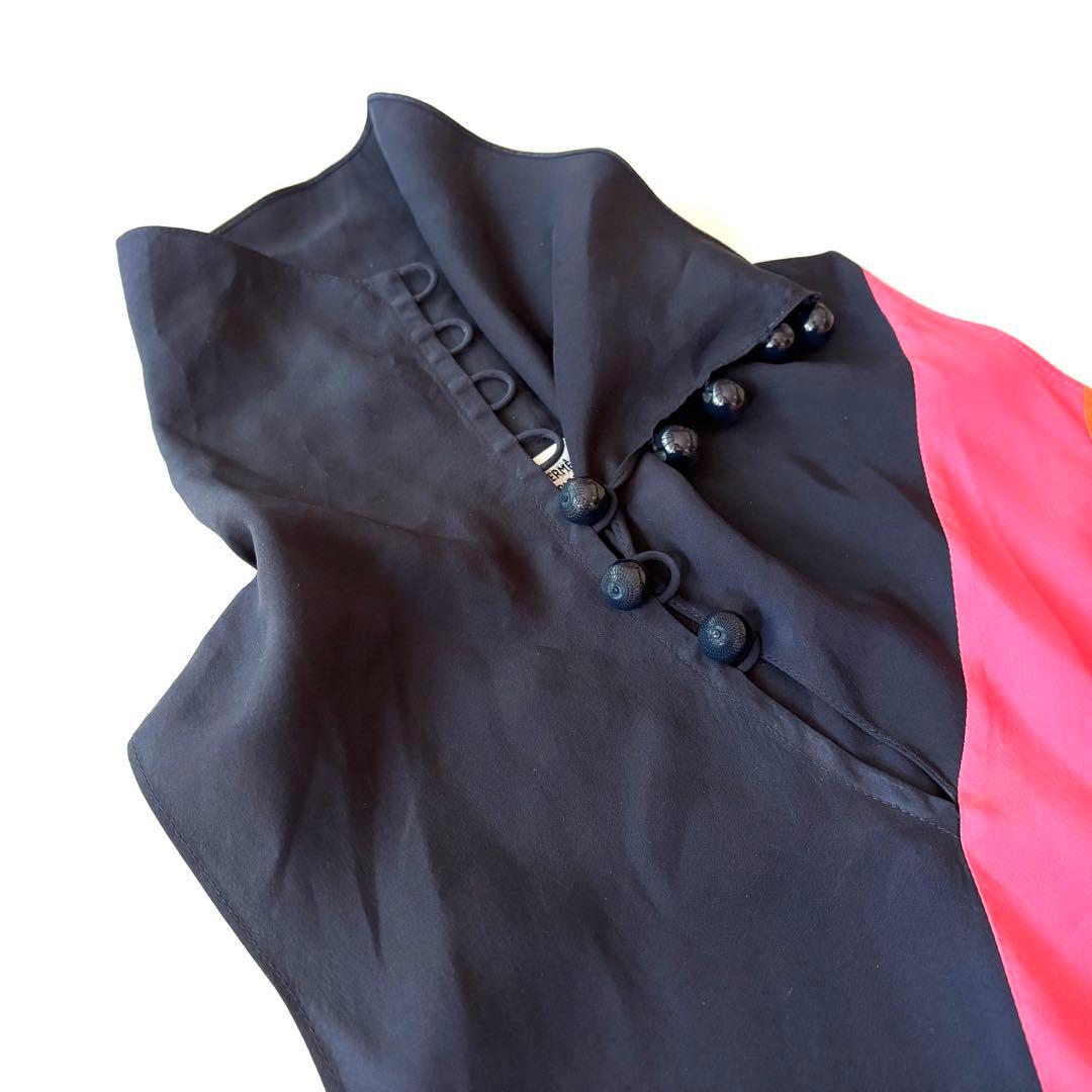 エリコです★HERMES★エルメス★シルクドレス★ロングワンピース★34