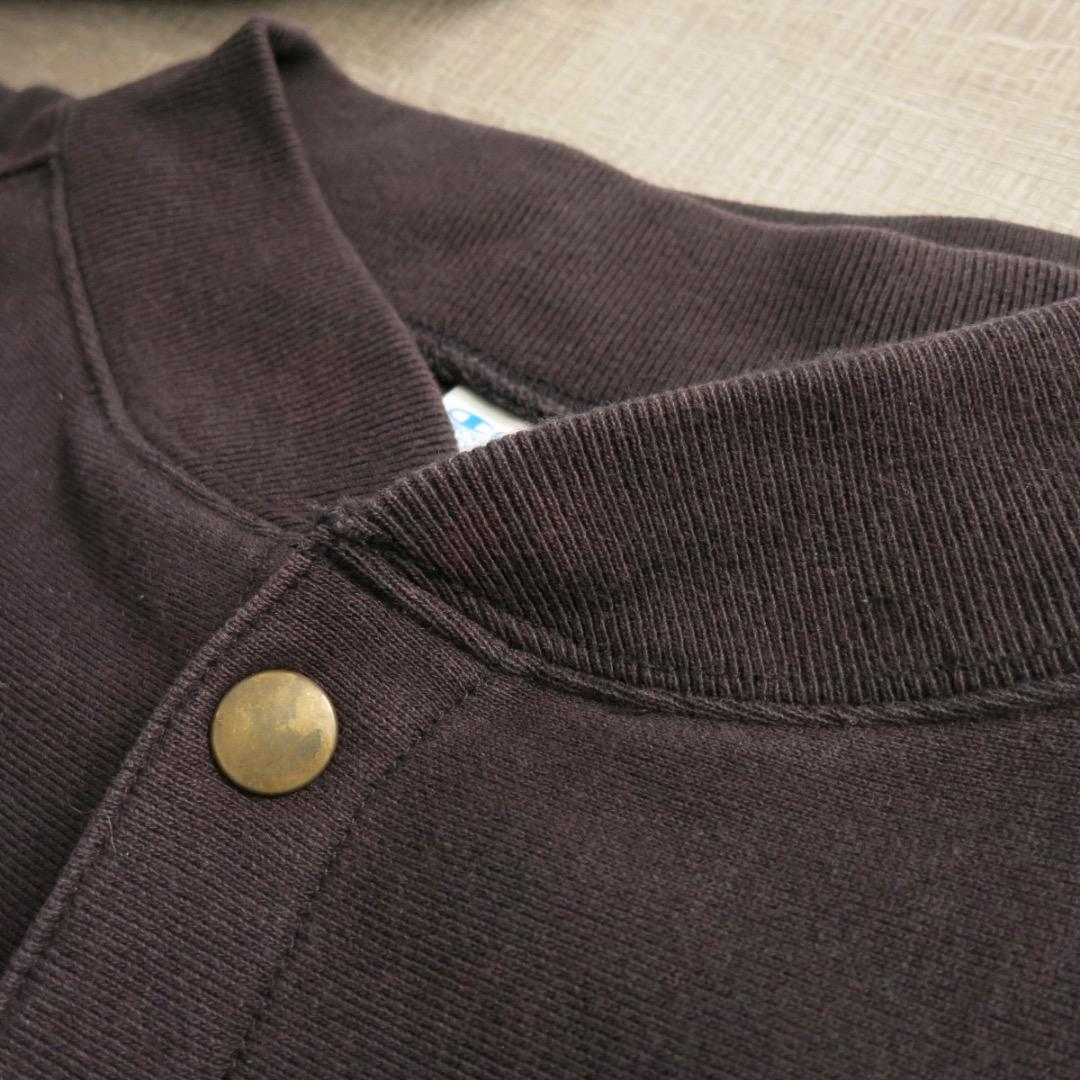XL チャンピオン 復刻 パーカー 単色タグ スナップボタン カーディガン