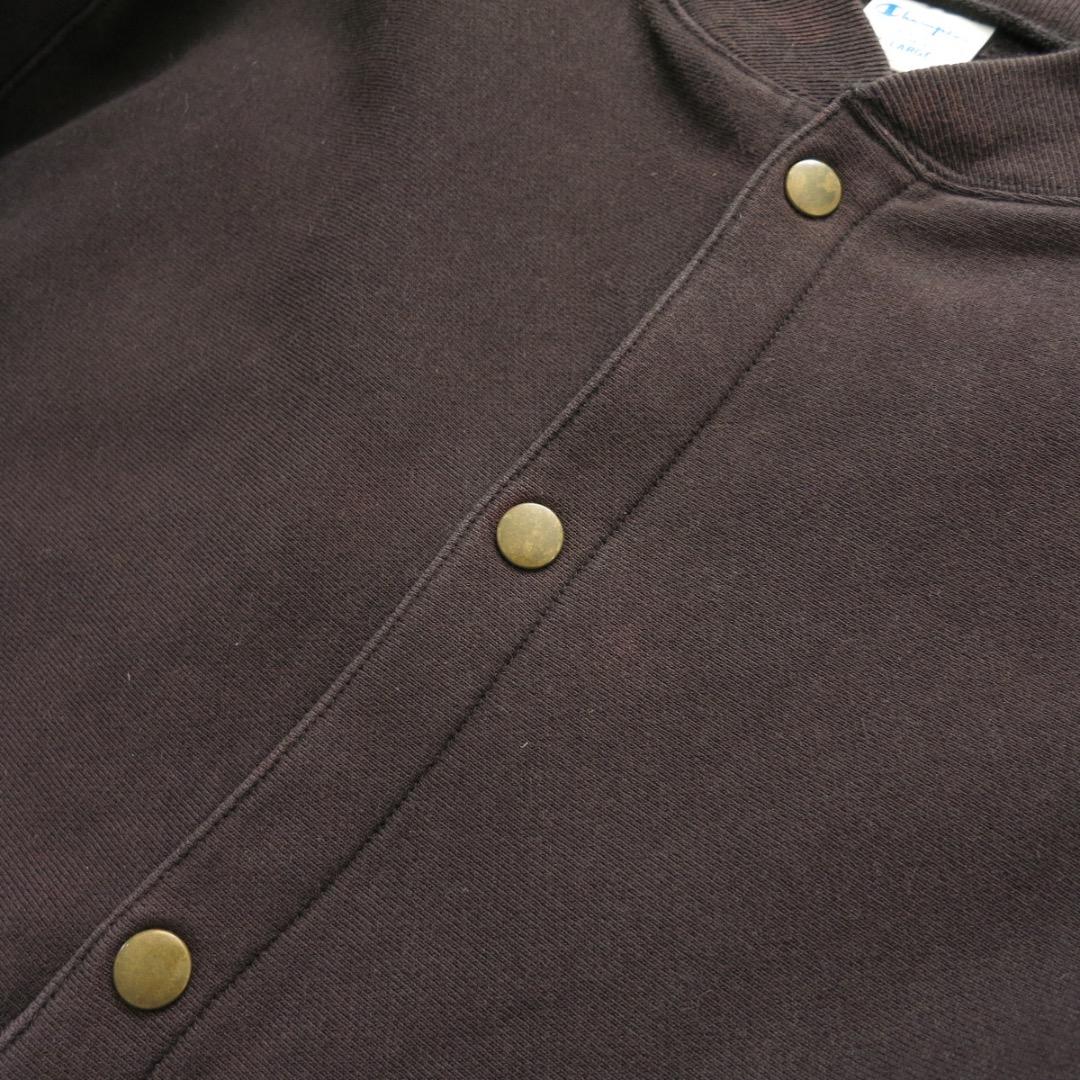 XL チャンピオン 復刻 パーカー 単色タグ スナップボタン カーディガン