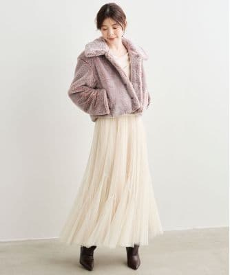 【セール価格以下】 実物写真掲載 ココディール ショートファージャケット