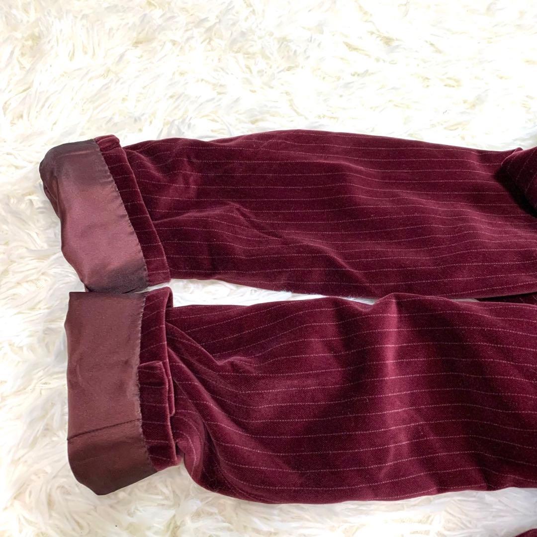 【希少品！】キャサリンハムネット ベロア セットアップ ボルドー M