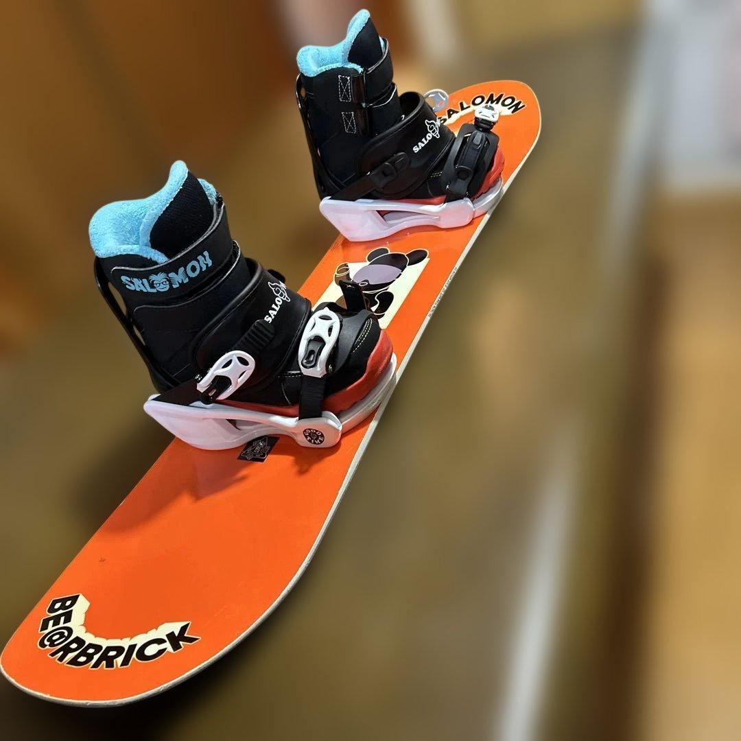 SALOMON BE@RBRICK キッズ　スノーボード　3点セット