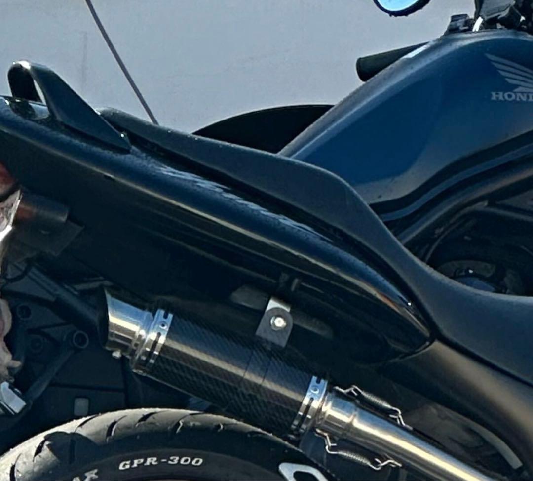 ホンダホーネット250LCIPARTS ショートカーボンスリップオンマフラー