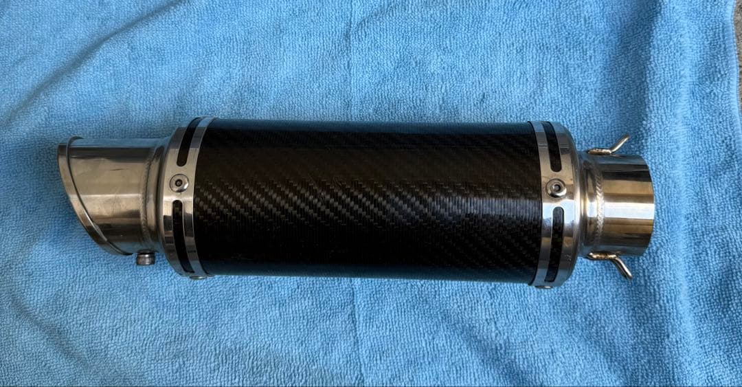 ホンダホーネット250LCIPARTS ショートカーボンスリップオンマフラー