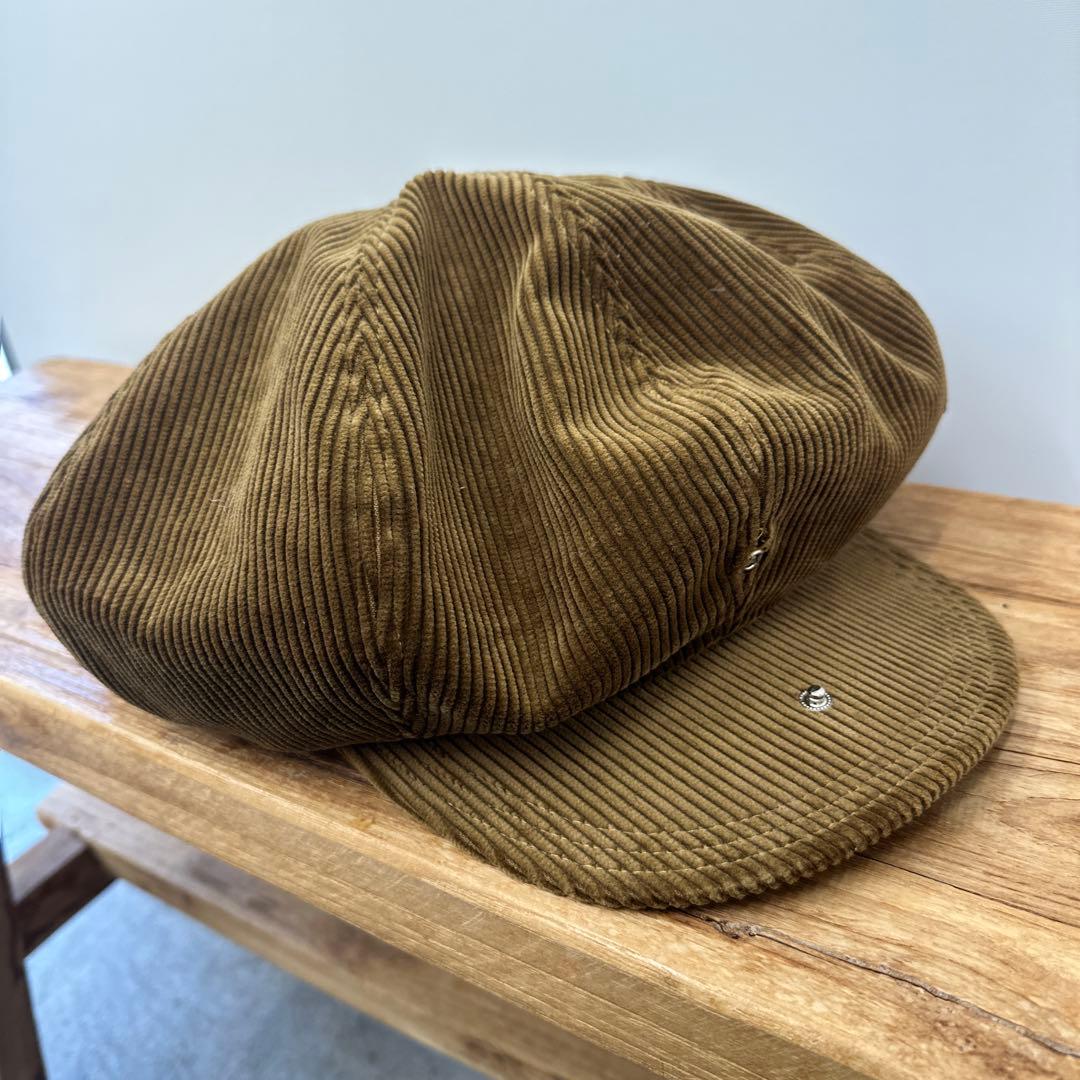ソラリス　コーデュロイ　キャスケット　ブラウン