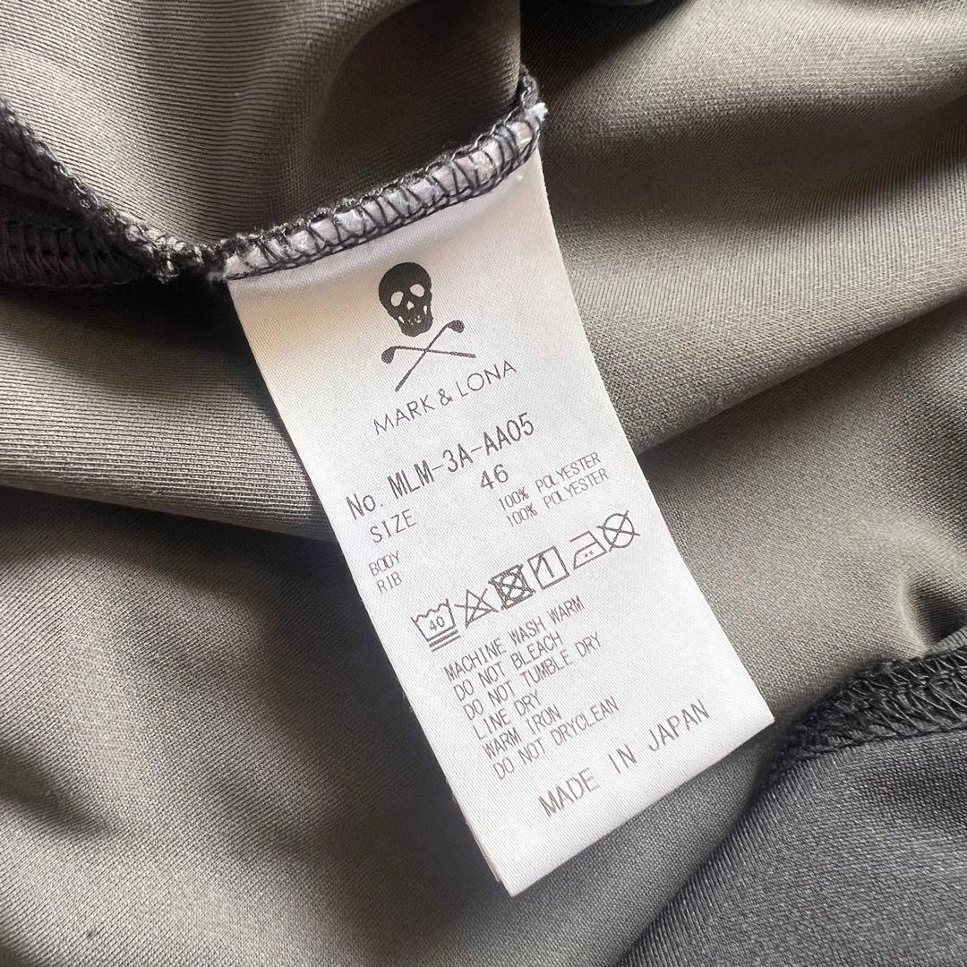 MARK&LONA マークアンドロナ　モックネック　メンズ　M ハイネック　ロゴ
