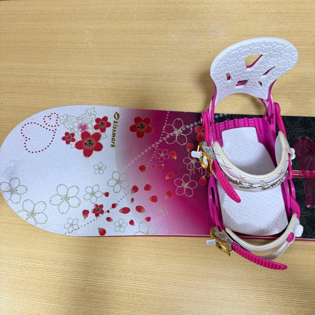美品　kiss mark レディース　スノーボード3点　143cm 値下げ不可