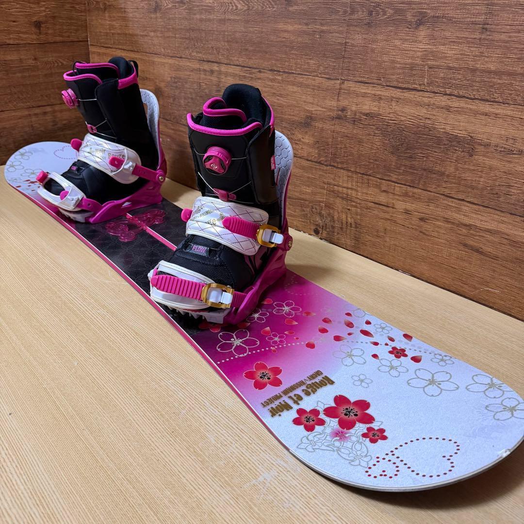 美品　kiss mark レディース　スノーボード3点　143cm 値下げ不可