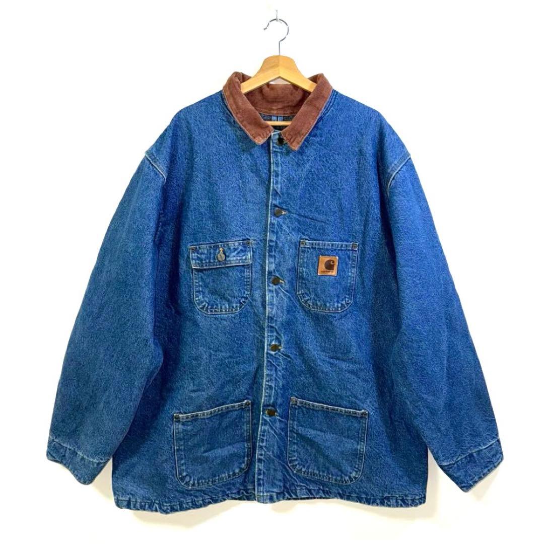 90s vintage カーハート デニム　チョアコート　カバーオール　2XL