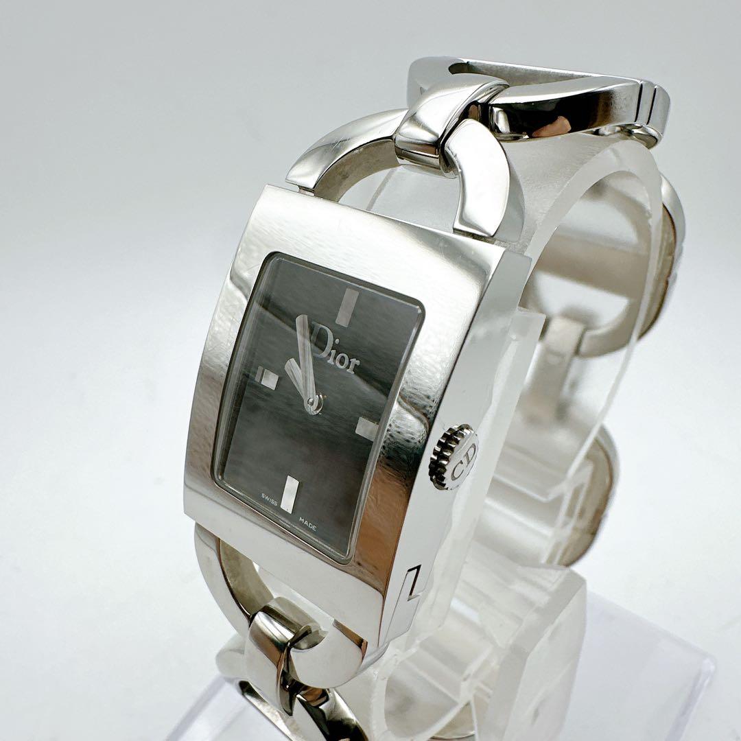 美品 稼動 Dior ディオール マリス レディース腕時計 替えベルト シルバー