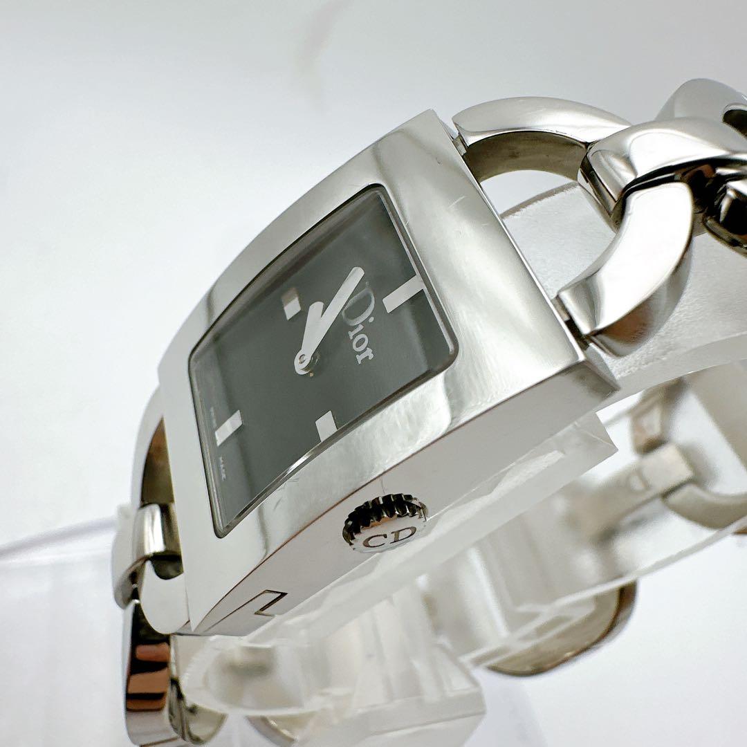美品 稼動 Dior ディオール マリス レディース腕時計 替えベルト シルバー