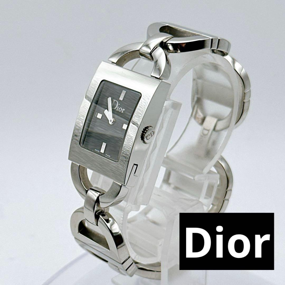 美品 稼動 Dior ディオール マリス レディース腕時計 替えベルト シルバー