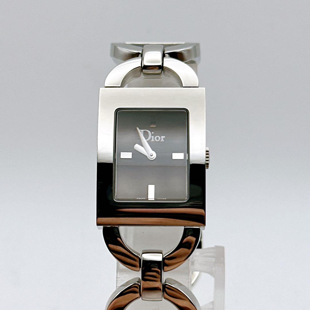 美品 稼動 Dior ディオール マリス レディース腕時計 替えベルト シルバー