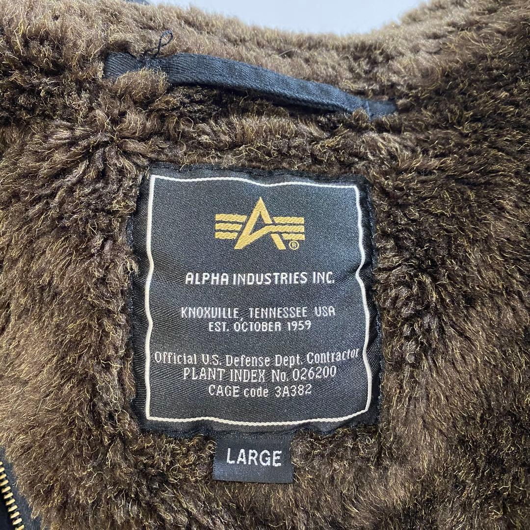 ALPHA アルファ N-1 Deck デッキ ジャケット ブラック 黒 L