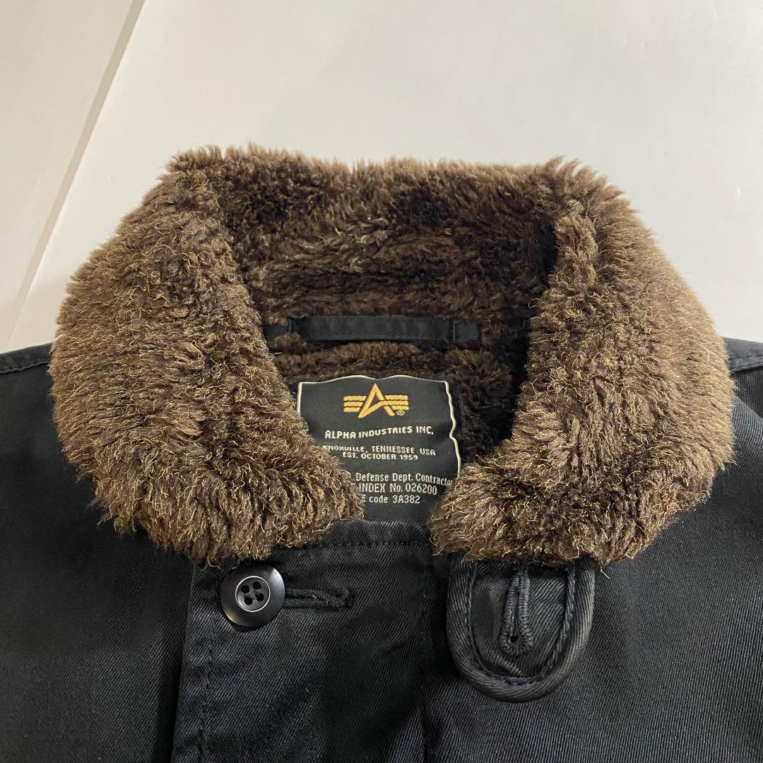 ALPHA アルファ N-1 Deck デッキ ジャケット ブラック 黒 L