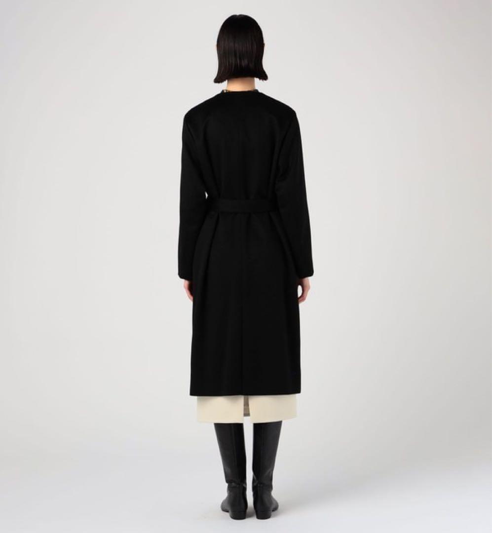 美品 トゥモローランド コレクション カシミヤ100% ノーカラー コート 36