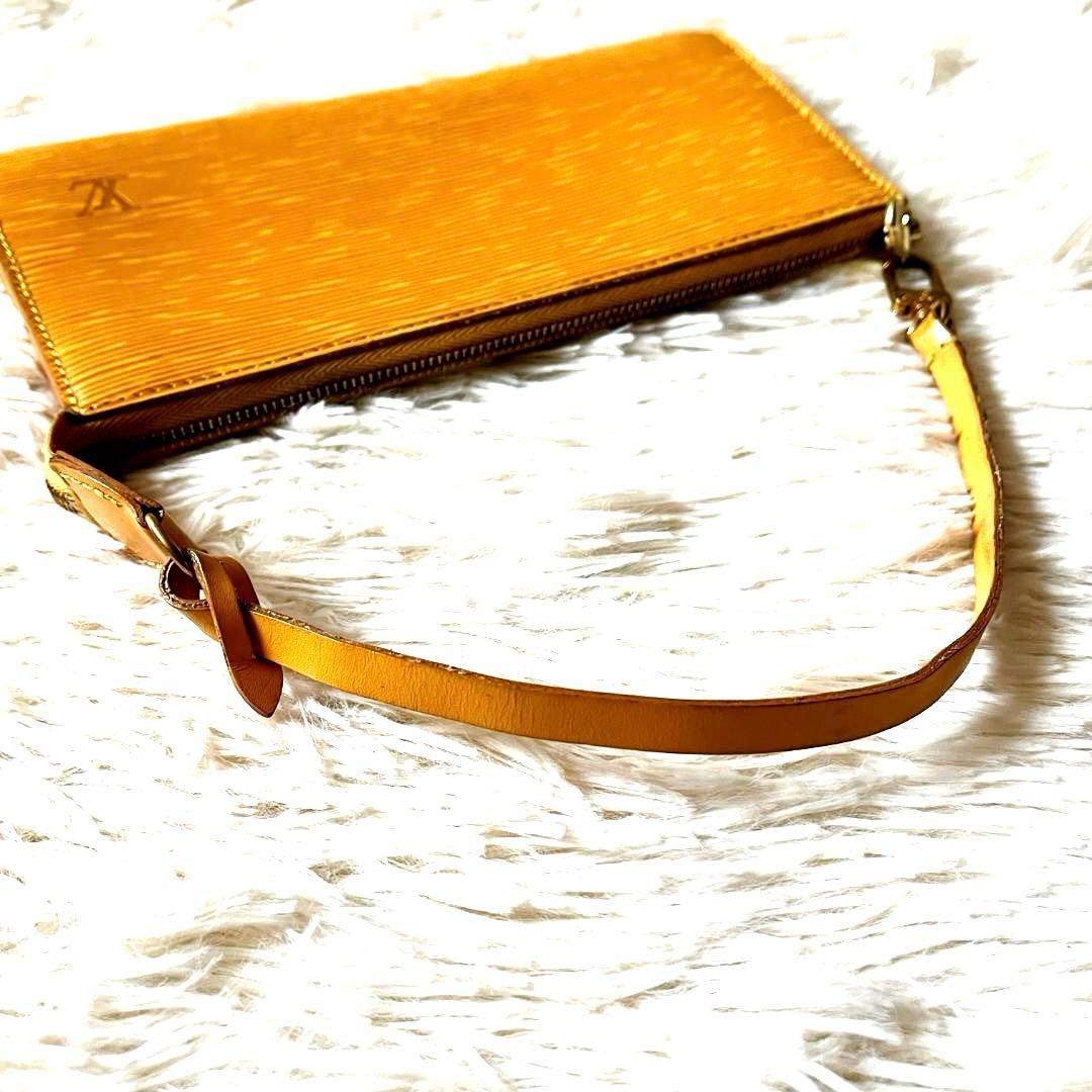美品　LOUIS VUITTON アクセソワール エピ イエロー バッグ ポーチ