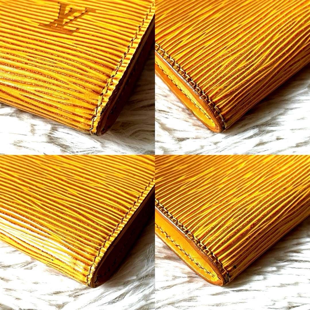 美品　LOUIS VUITTON アクセソワール エピ イエロー バッグ ポーチ