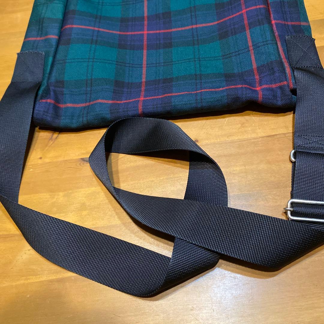 コムデギャルソン タータンチェックショルダーバッグ メッセンジャー