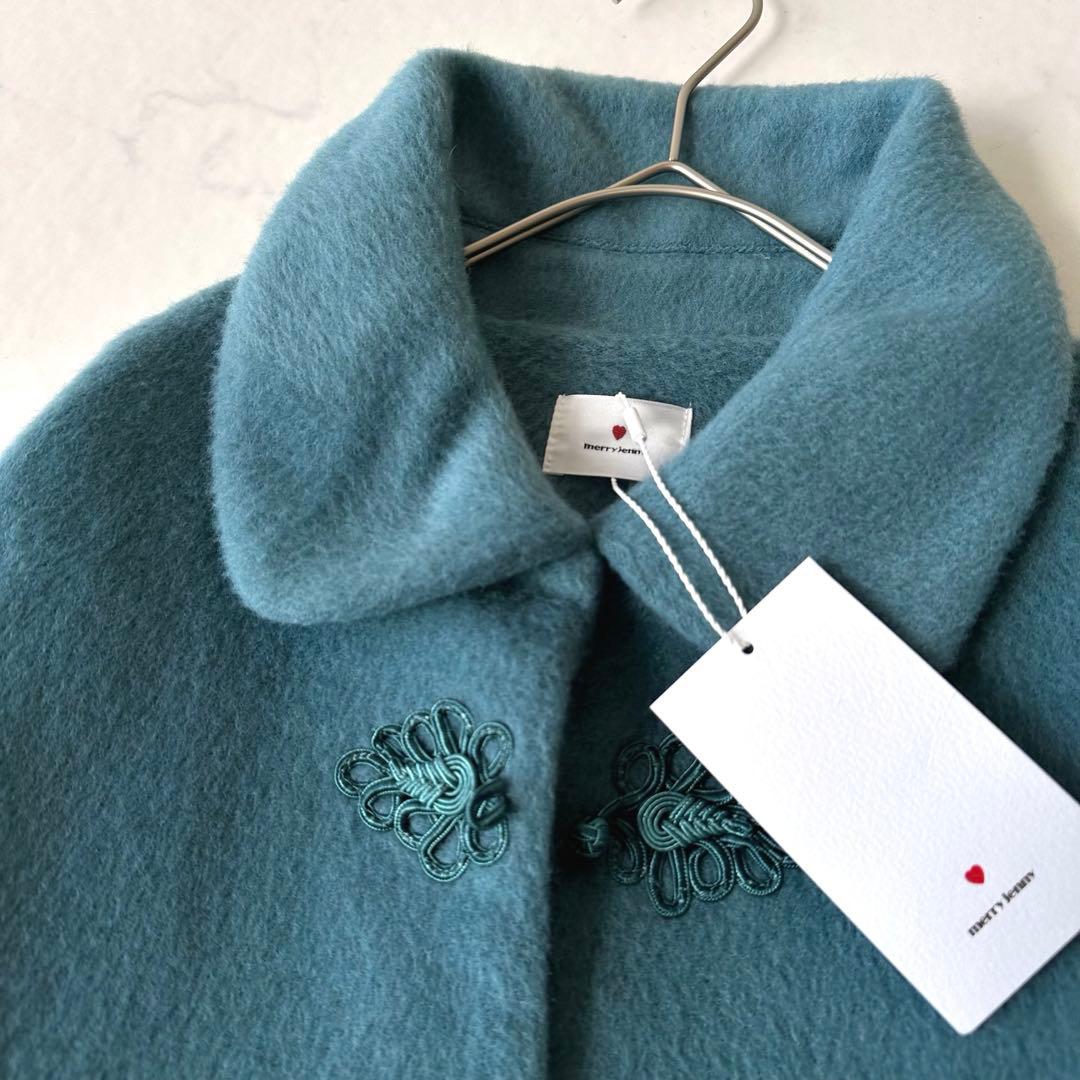 新品 タグ付きmerry jennyメリージェニー チャイナボタンコート