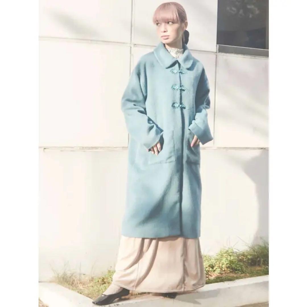 新品 タグ付きmerry jennyメリージェニー チャイナボタンコート