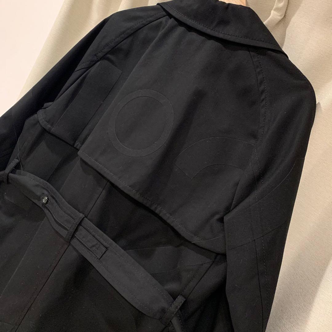 ☆美品☆N°21 ビッグロゴ トレンチコート ウィメンズ 40 BLK