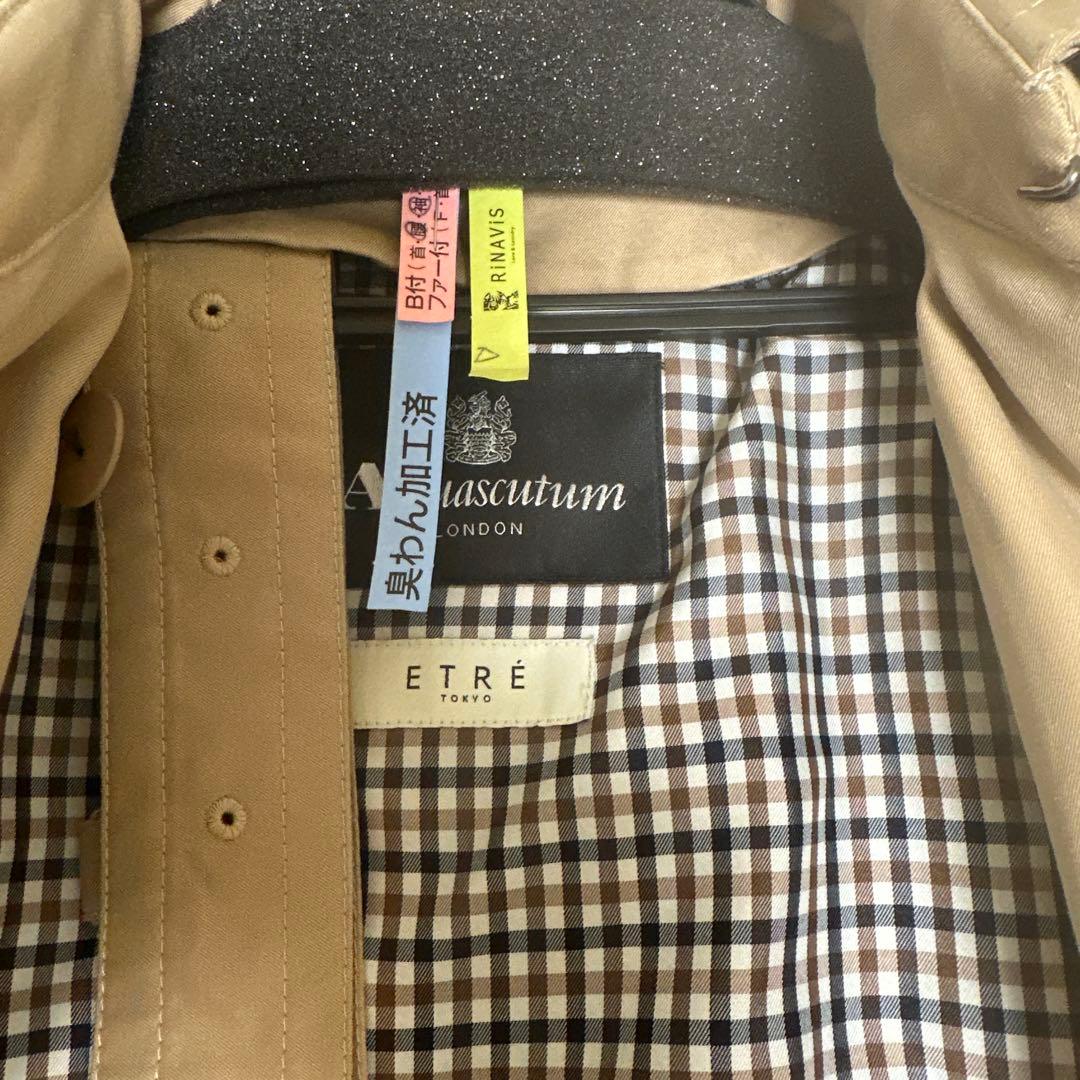 Aquascutum ETRE ベージュ トレンチコート　エトレトウキョウコラボ
