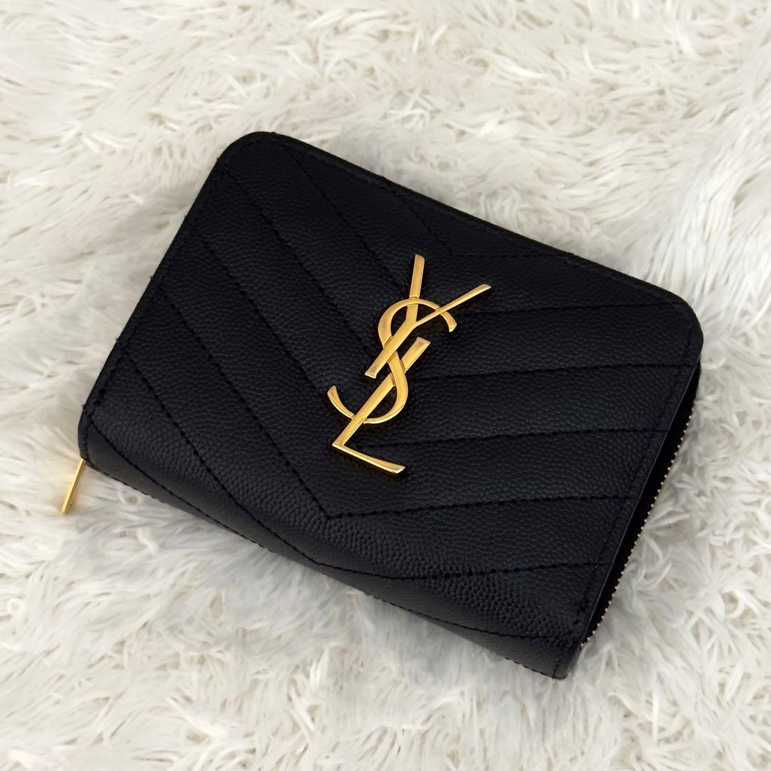 極美品✨サンローランSaint Laurent カランドラ 財布 ブラック 黒