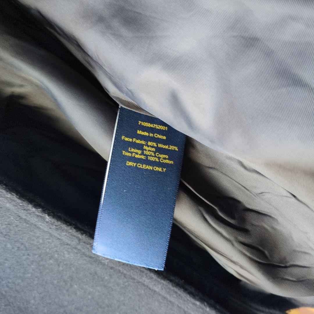 美品★ポロラルフローレン メンズ ピーコート ウール 現行タグ ブラックアウター