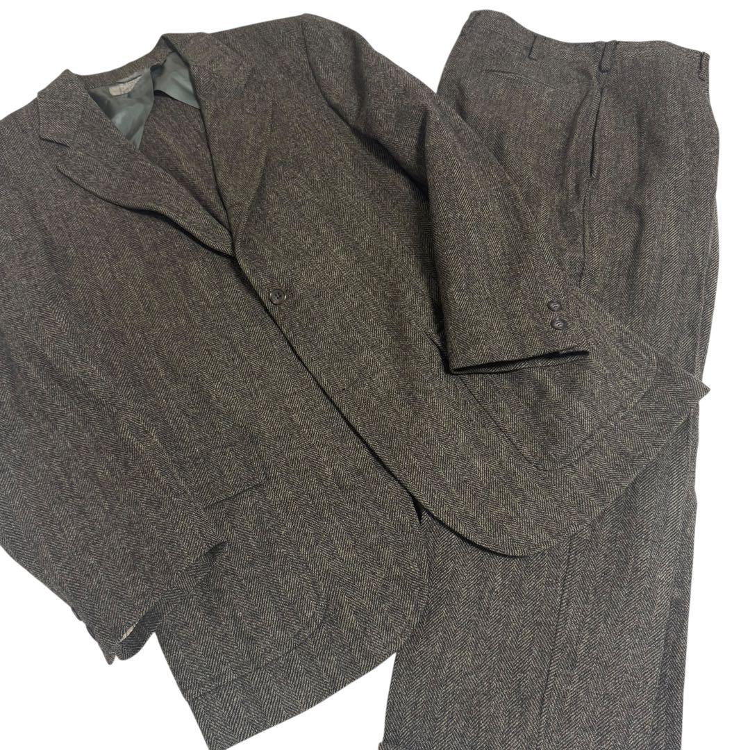 80s ブルックスブラザーズ MAKERS ヘリンボーンセットアップ USA製