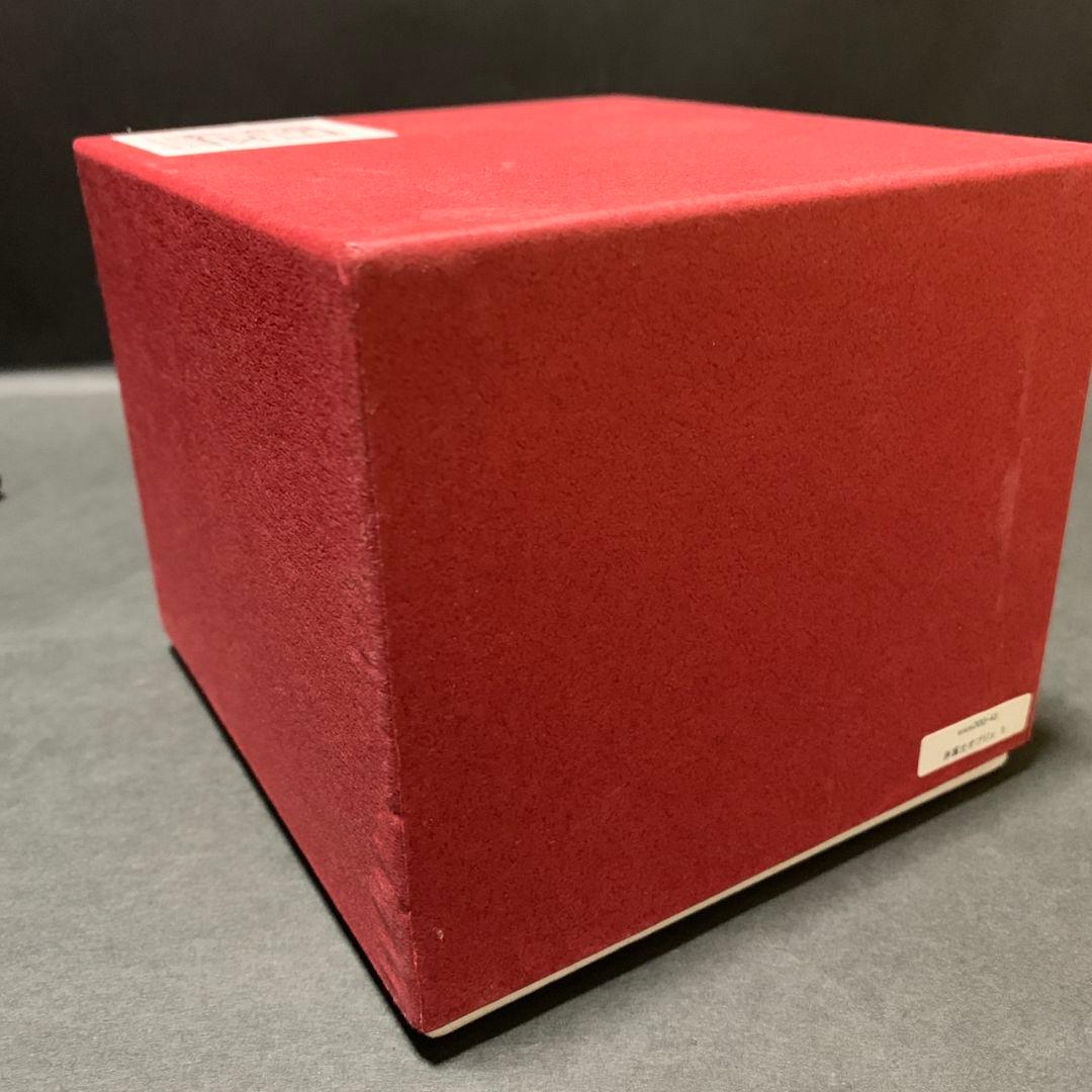 ガラス作家 ノグチミエコ ガラスペーパーウェイト 赤富士