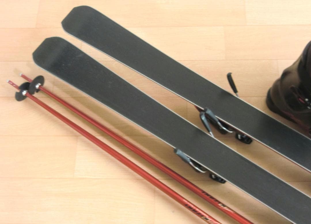 ■■1月限定■送料無料■KAZAMA■スキー4点セット■150/25■メンテ付■