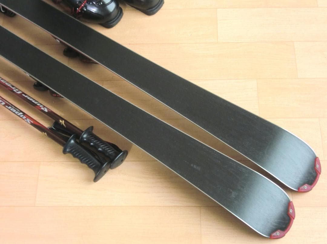 ■■1月限定■送料無料■KAZAMA■スキー4点セット■150/25■メンテ付■