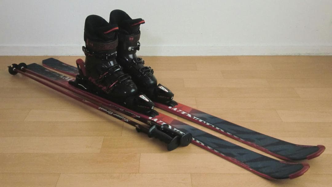 ■■1月限定■送料無料■KAZAMA■スキー4点セット■150/25■メンテ付■