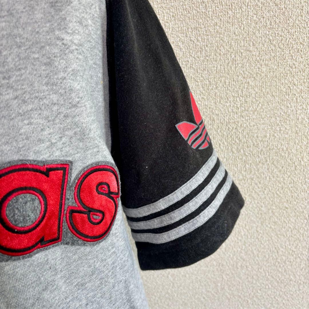 激レア80s 90s アディダス adidas デサント製 ベースボールシャツ