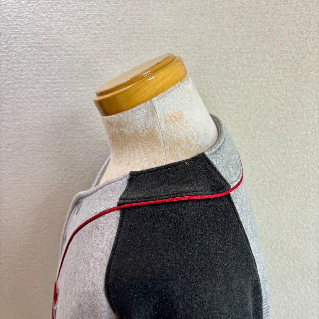 激レア80s 90s アディダス adidas デサント製 ベースボールシャツ