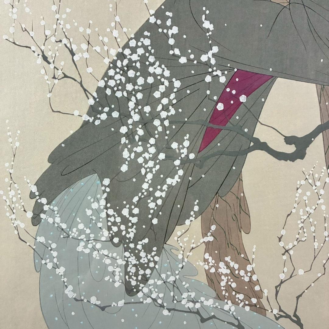 【m3rkar1】美品 中島潔「夢もよう」「恋文」2点セット 木版画