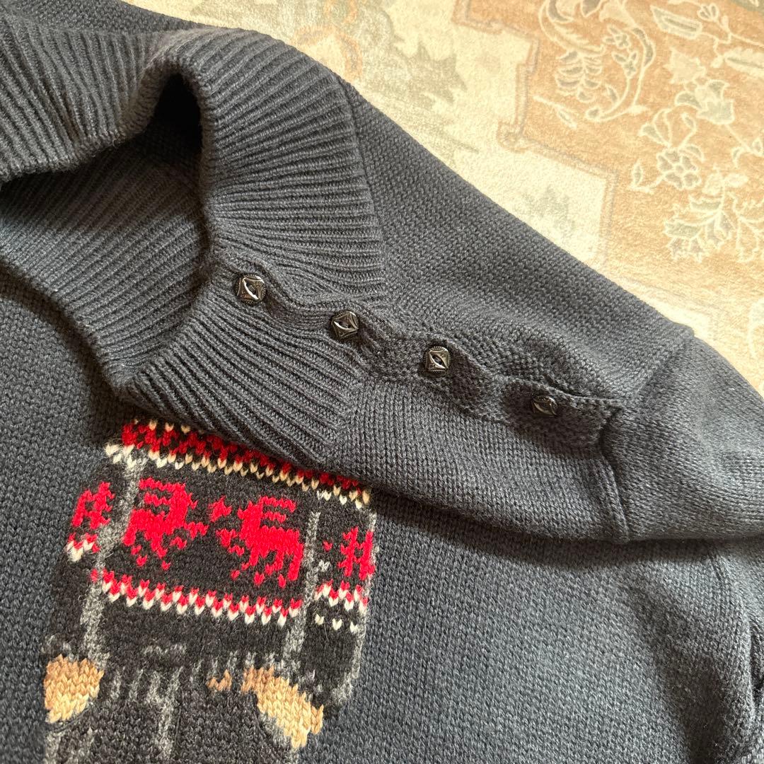 Polo Ralph Lauren ガール　ベア刺繍フレアドレス XL 160