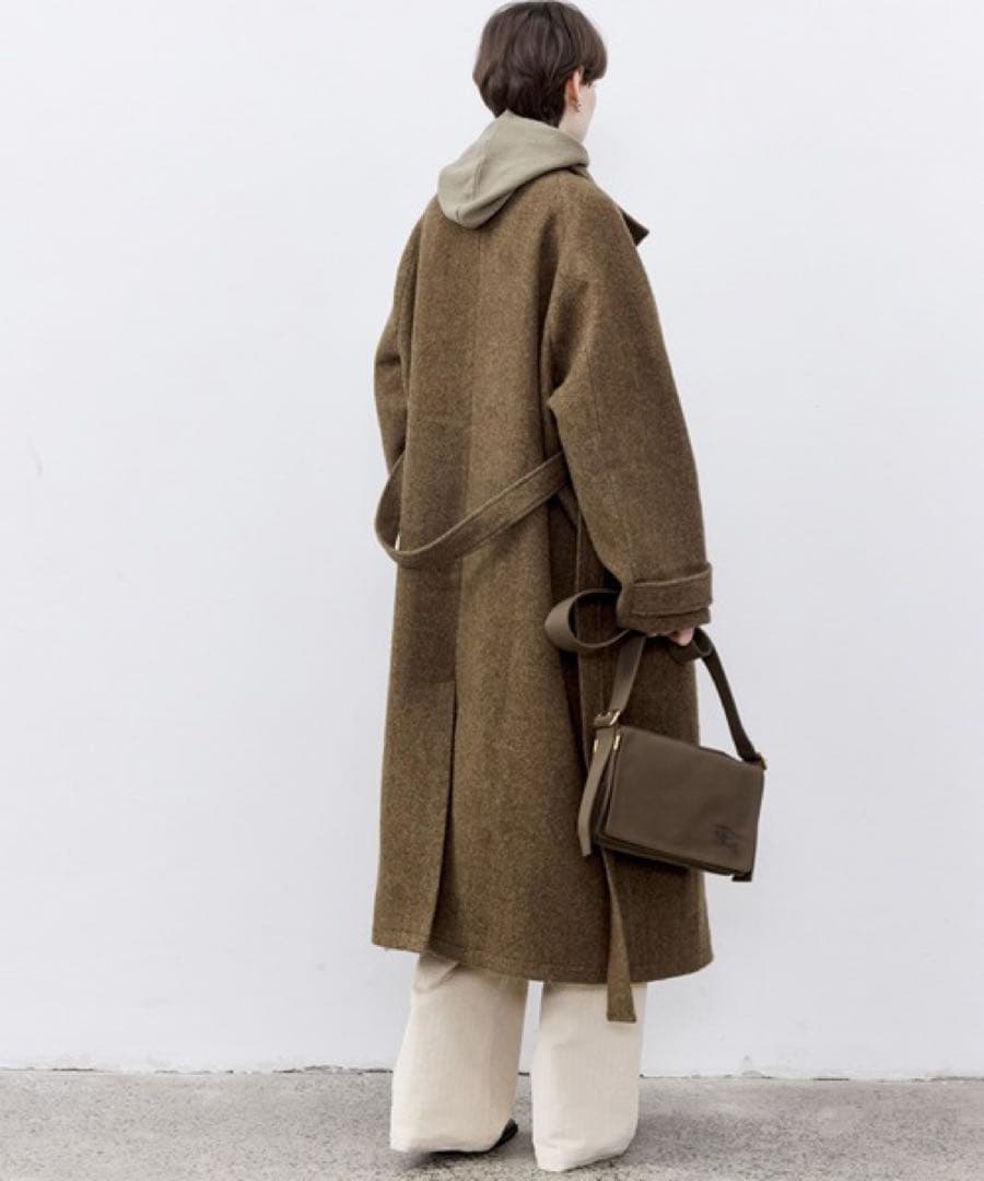 tageechita タジチタ　オーバーサイズウールラグランコート　ロングコート