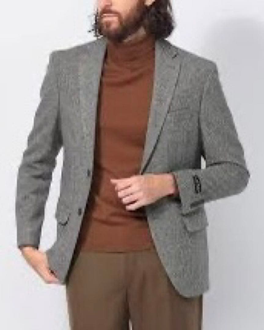 ポロ　ラルフローレン　テーラードジャケット　ヘリンボーン　ツイード　イタリア製