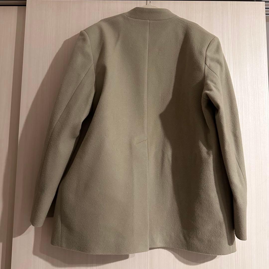 【digne】collarless jacket coat