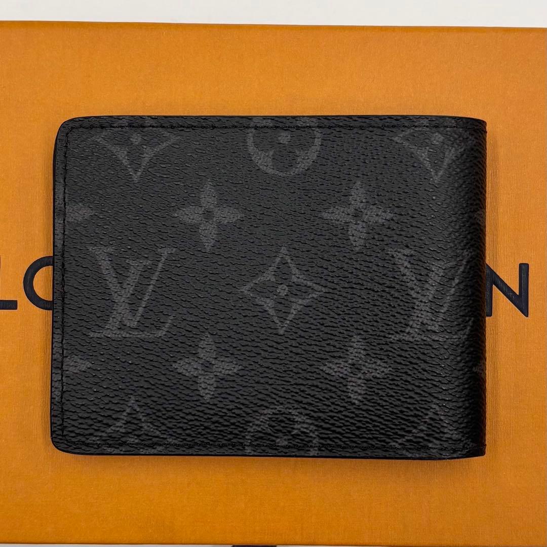 美品　ルイヴィトン モノグラム　エクリプス ポルトフォイユ　ミュルティプル　黒