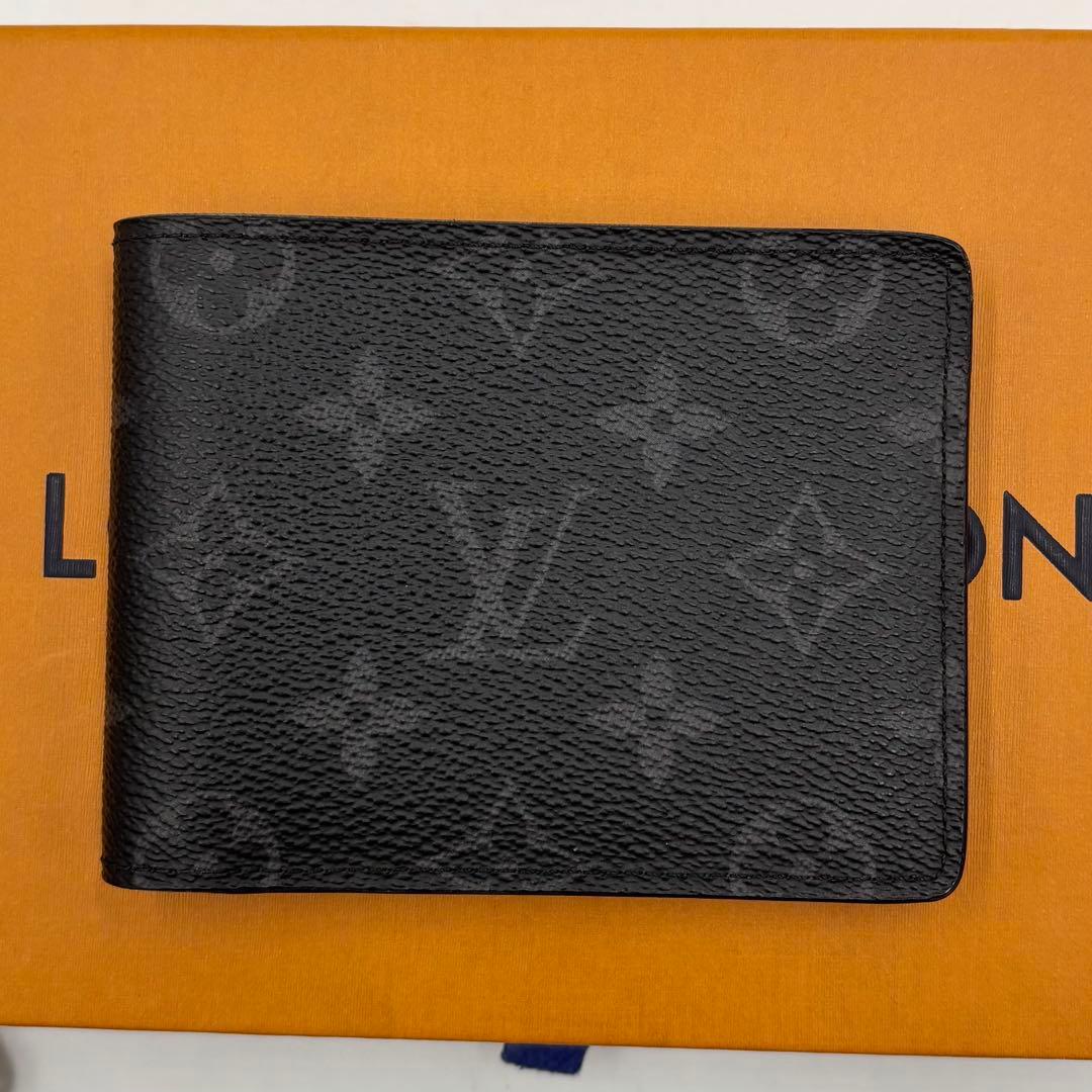 美品　ルイヴィトン モノグラム　エクリプス ポルトフォイユ　ミュルティプル　黒