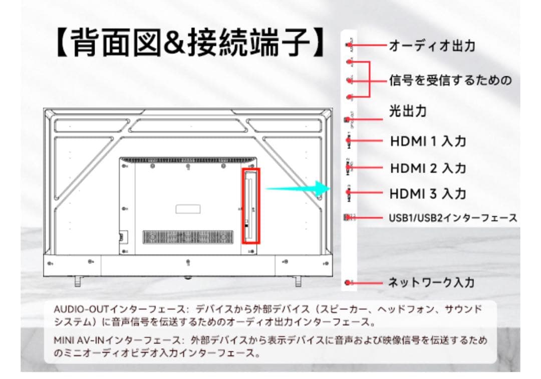 【クリスマス大特価】43インチ 4K Google TV チューナーレス テレビ