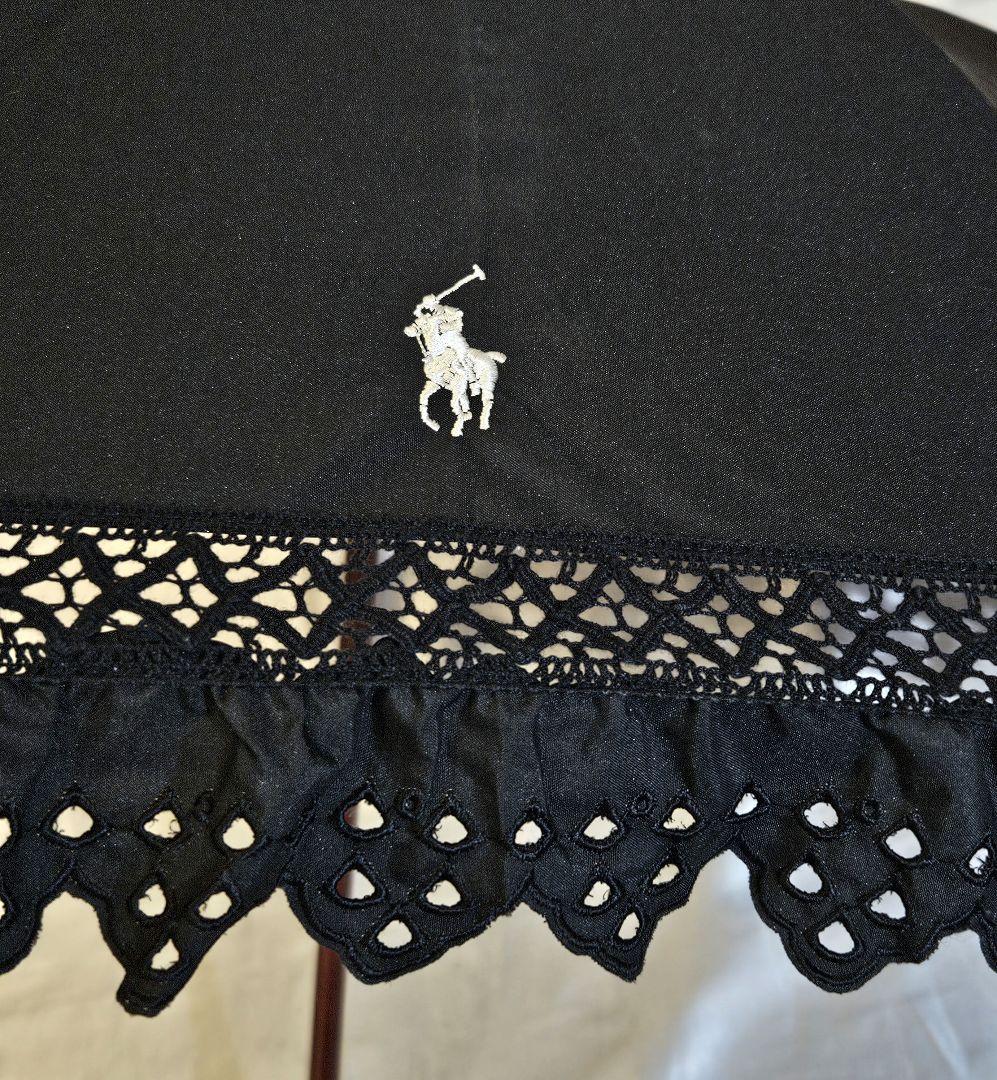 フォロー割　POLO　ポロラルフローレン　長傘　晴雨兼用　フリル　エンブフリル