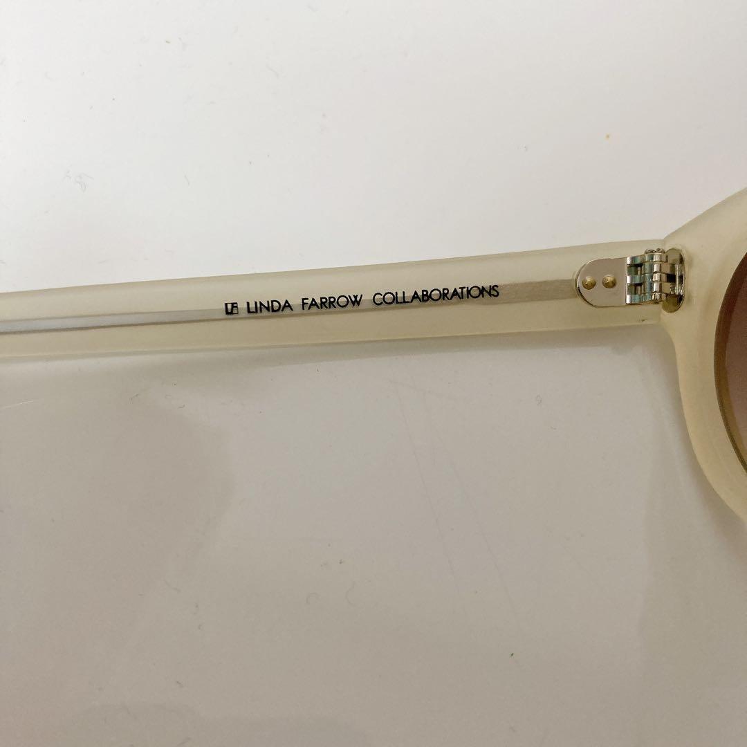 blue様新品未使用ドリスヴァンノッテン×リンダファローサングラスメガネ眼鏡白